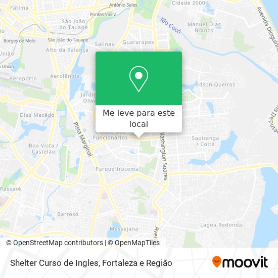 Shelter Curso de Ingles mapa