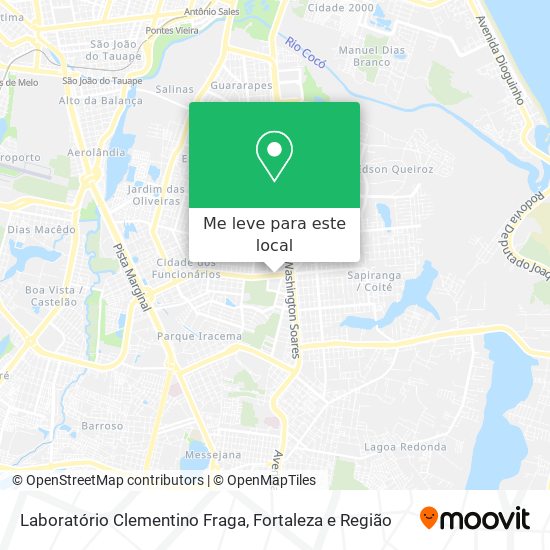 Laboratório Clementino Fraga mapa