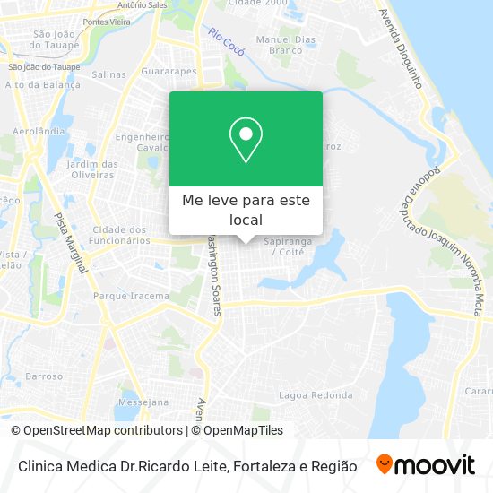 Clinica Medica Dr.Ricardo Leite mapa