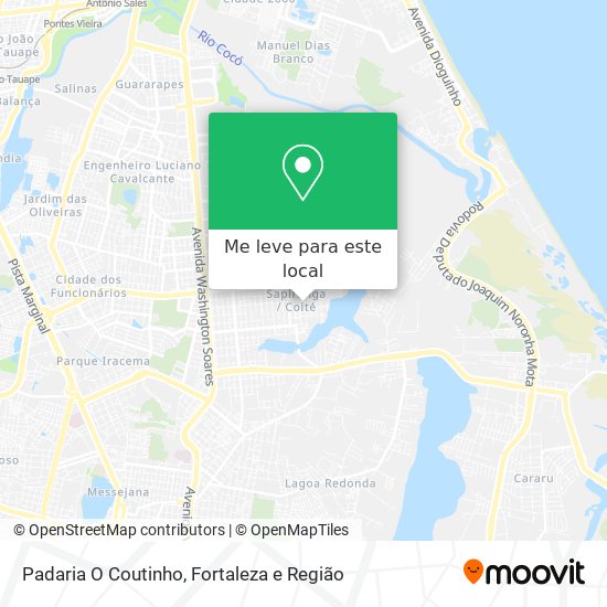 Padaria O Coutinho mapa