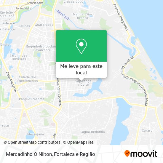 Mercadinho O Nilton mapa