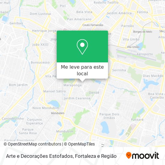 Arte e Decorações Estofados mapa