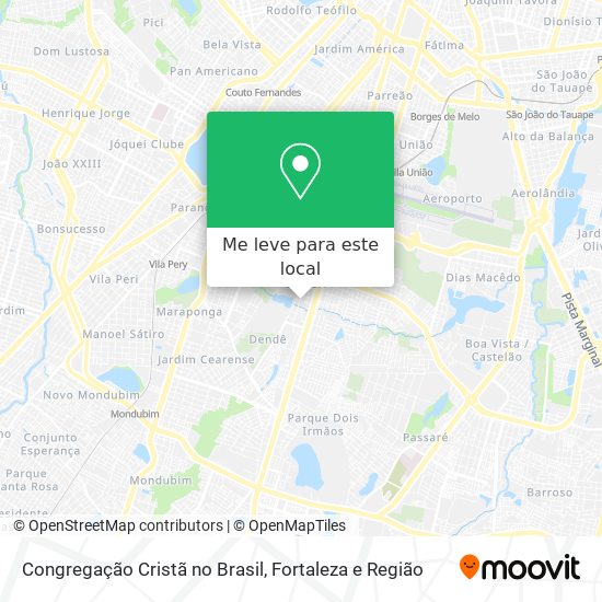 Congregação Cristã no Brasil mapa