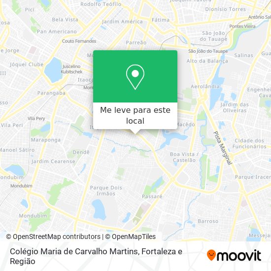 Colégio Maria de Carvalho Martins mapa