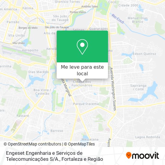 Engeset Engenharia e Serviços de Telecomunicações S / A. mapa