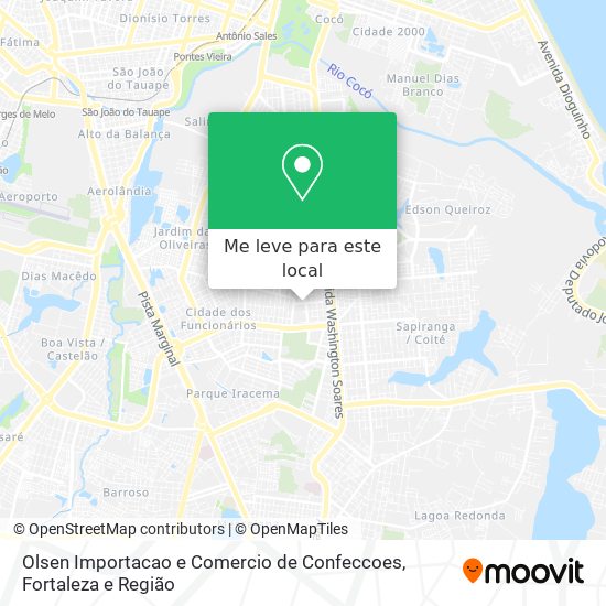 Olsen Importacao e Comercio de Confeccoes mapa