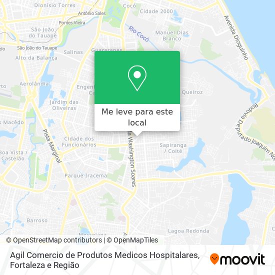 Agil Comercio de Produtos Medicos Hospitalares mapa