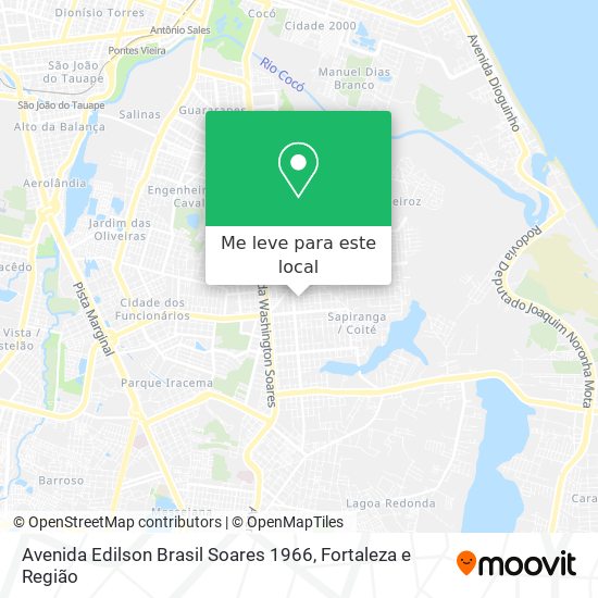 Avenida Edilson Brasil Soares 1966 mapa