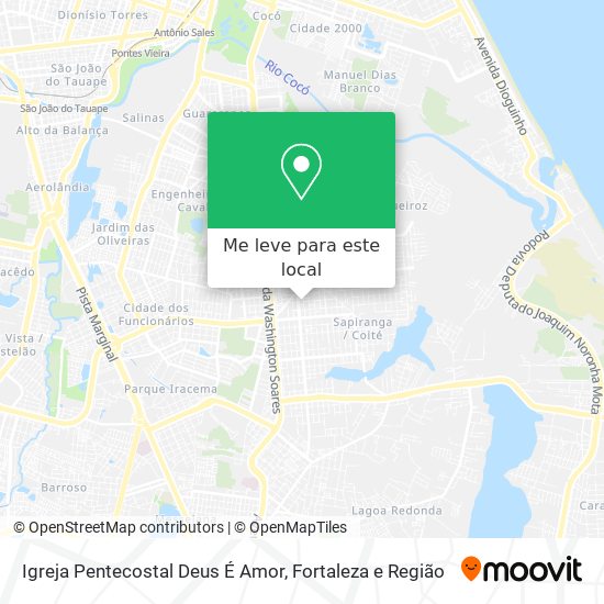 Igreja Pentecostal Deus É Amor mapa