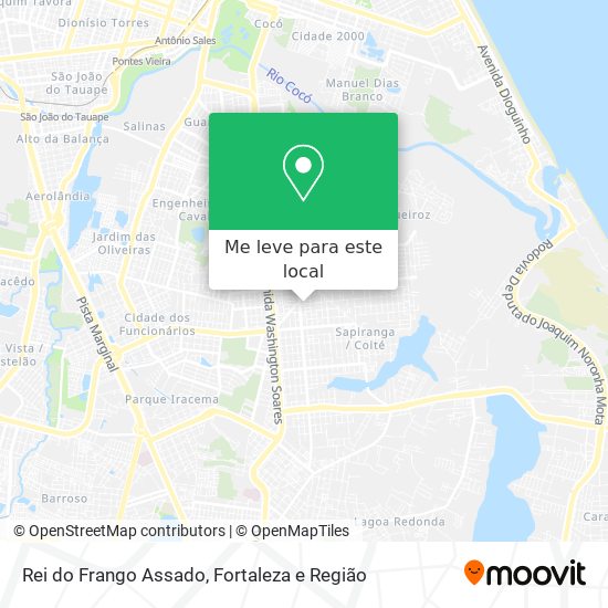 Rei do Frango Assado mapa