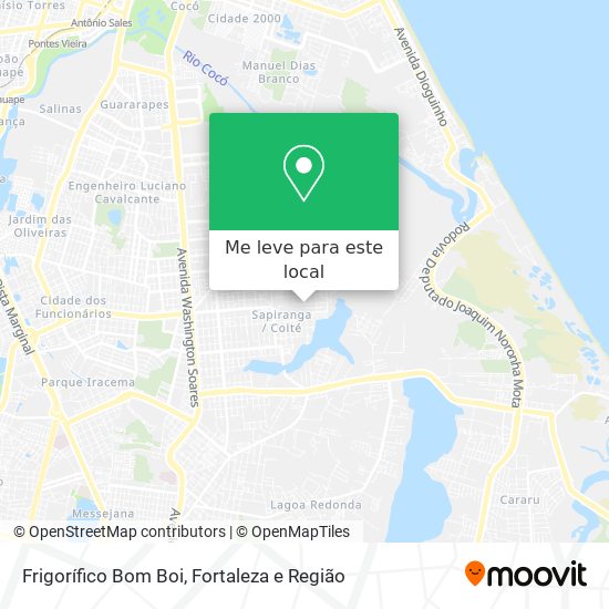 Frigorífico Bom Boi mapa