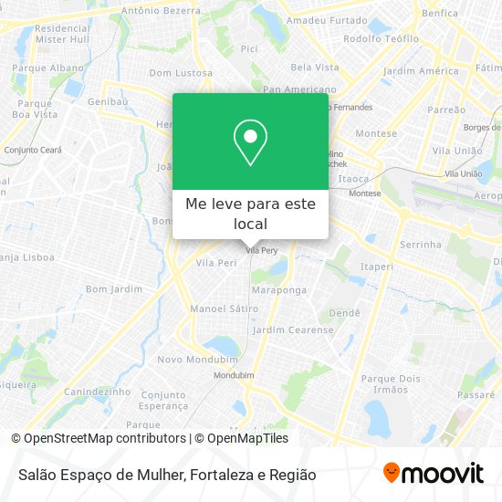 Salão Espaço de Mulher mapa