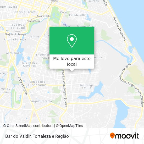 Bar do Valdir mapa