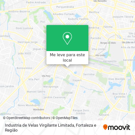 Industria de Velas Virgilante Limitada mapa