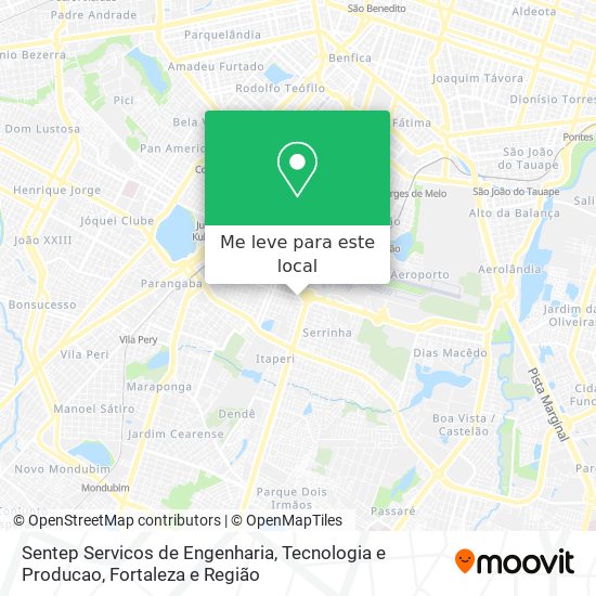 Sentep Servicos de Engenharia, Tecnologia e Producao mapa