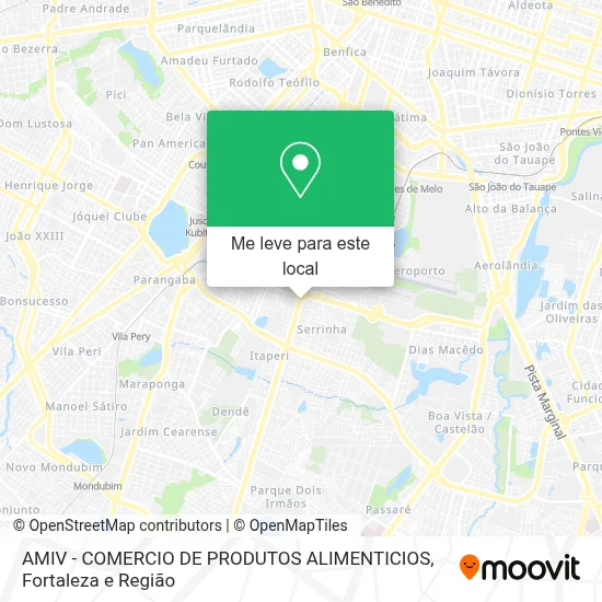 AMIV - COMERCIO DE PRODUTOS ALIMENTICIOS mapa