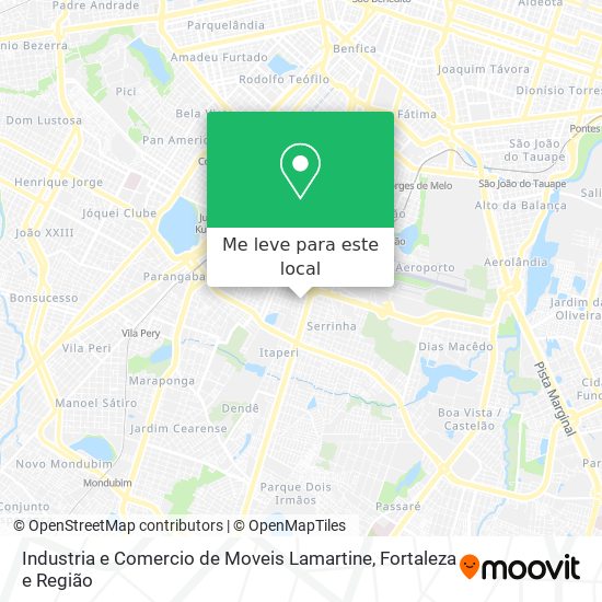Industria e Comercio de Moveis Lamartine mapa
