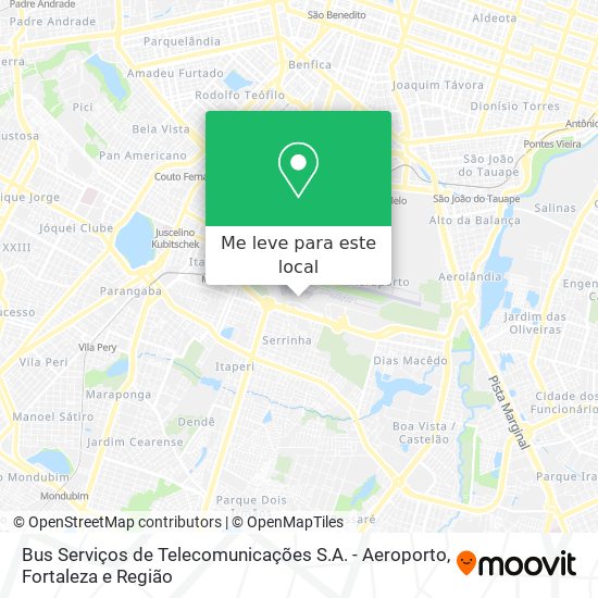Bus Serviços de Telecomunicações S.A. - Aeroporto mapa