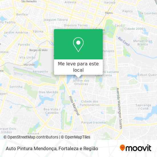 Auto Pintura Mendonça mapa