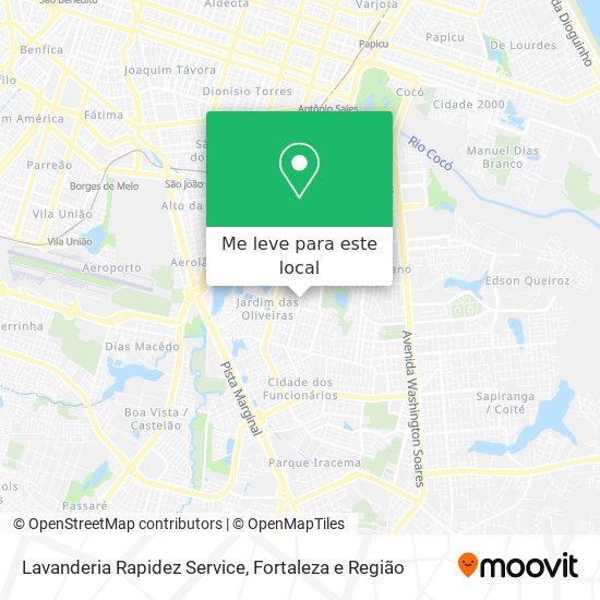 Lavanderia Rapidez Service mapa