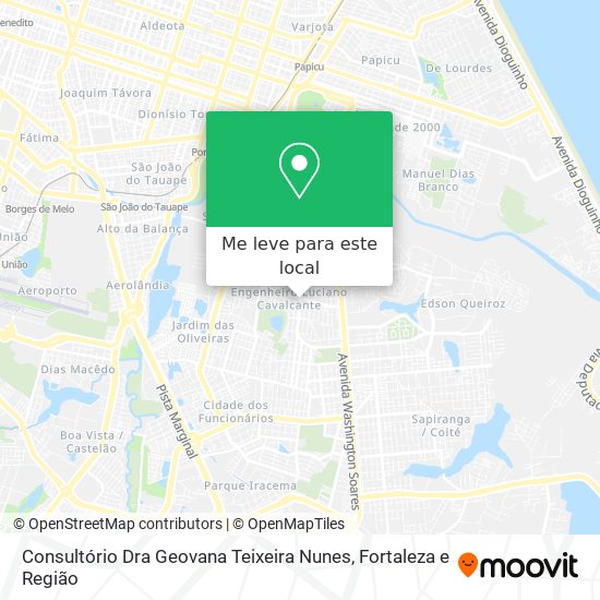 Consultório Dra Geovana Teixeira Nunes mapa