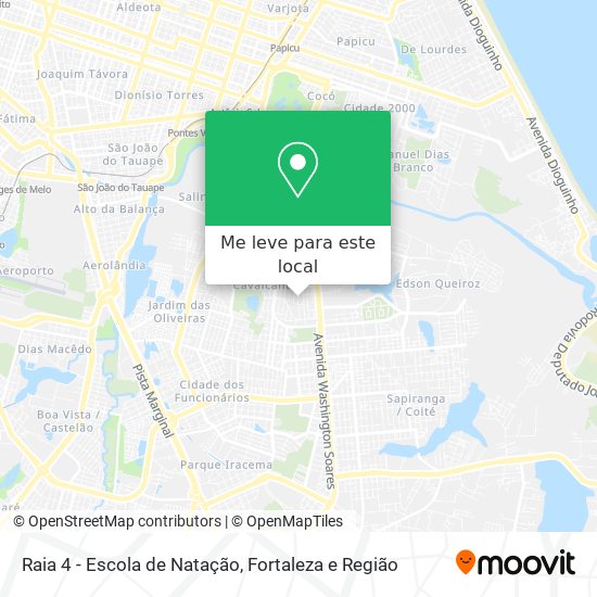 Raia 4 - Escola de Natação mapa