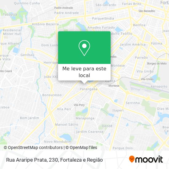 Rua Araripe Prata, 230 mapa