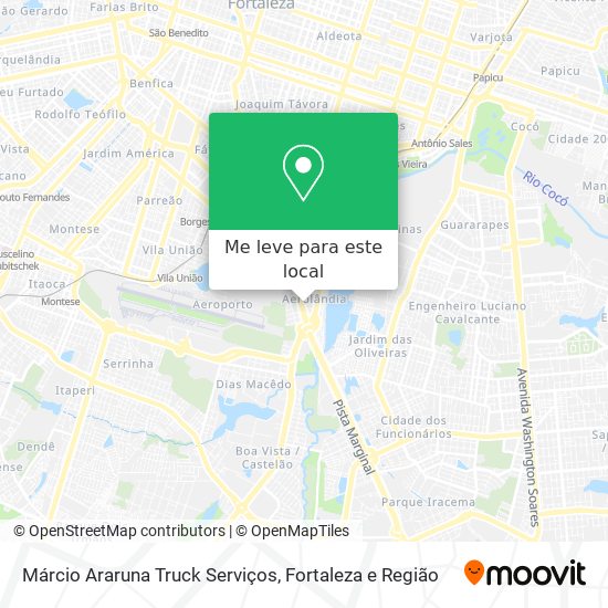 Márcio Araruna Truck Serviços mapa