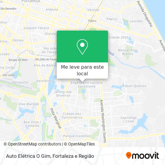 Auto Elétrica O Gim mapa