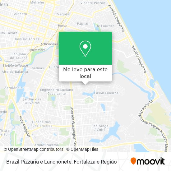 Brazil Pizzaria e Lanchonete mapa