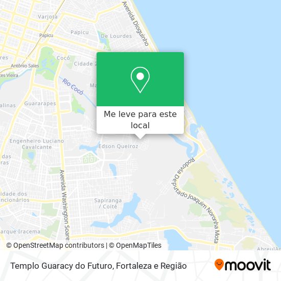 Templo Guaracy do Futuro mapa