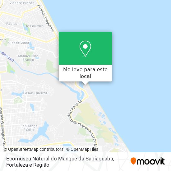 Ecomuseu Natural do Mangue da Sabiaguaba mapa