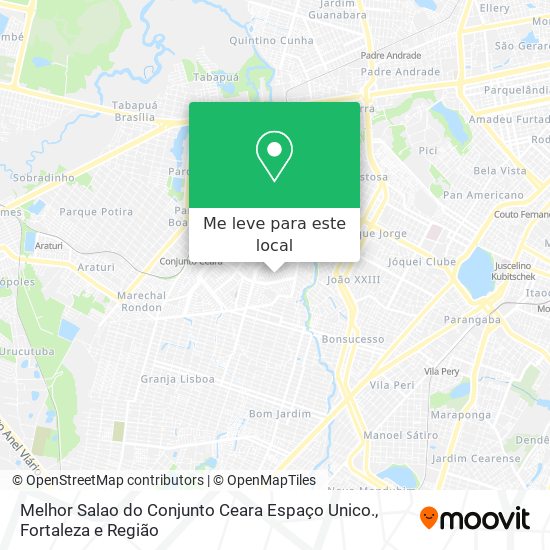 Melhor Salao do Conjunto Ceara Espaço Unico. mapa