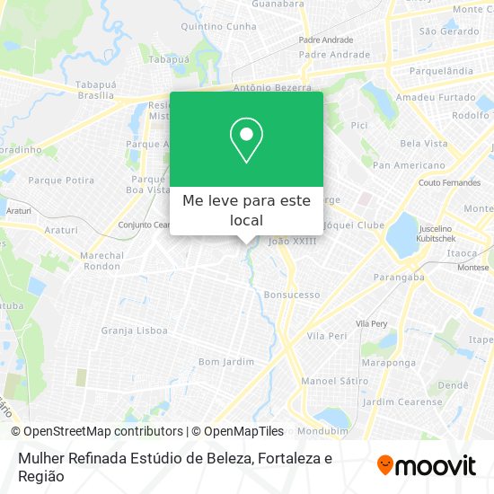 Mulher Refinada Estúdio de Beleza mapa