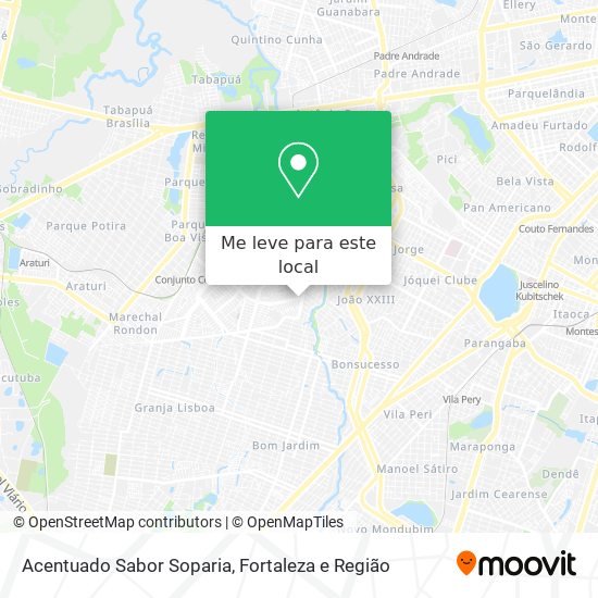 Acentuado Sabor Soparia mapa