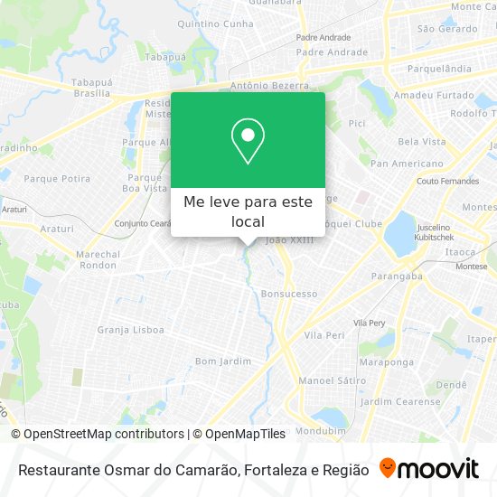 Restaurante Osmar do Camarão mapa