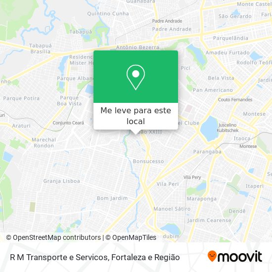 R M Transporte e Servicos mapa