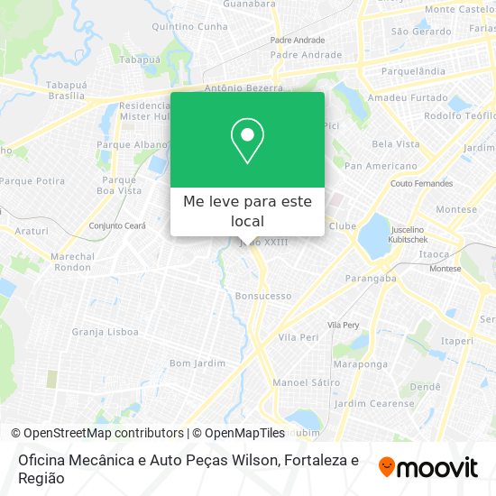 Oficina Mecânica e Auto Peças Wilson mapa