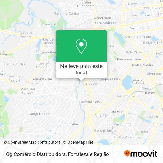 Gg Comércio Distribuidora mapa