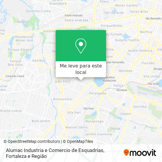 Alumac Industria e Comercio de Esquadrias mapa