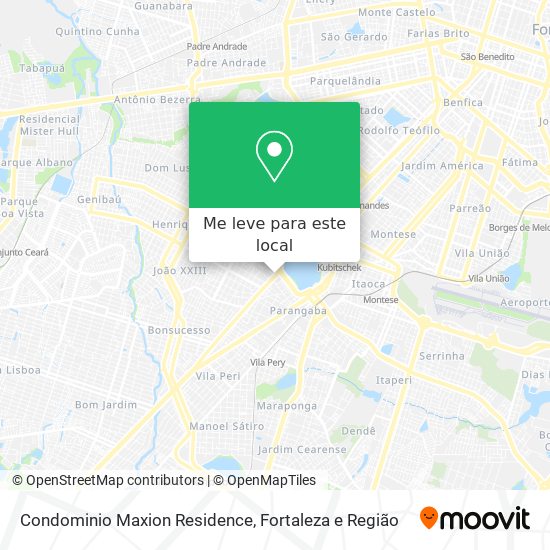 Condominio Maxion Residence mapa