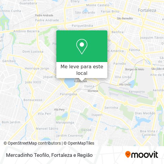 Mercadinho Teofilo mapa