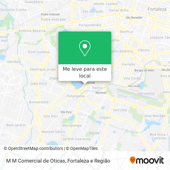 M M Comercial de Oticas mapa