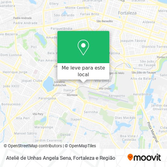 Ateliê de Unhas Angela Sena mapa