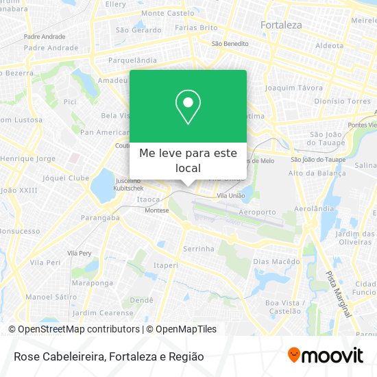 Rose Cabeleireira mapa