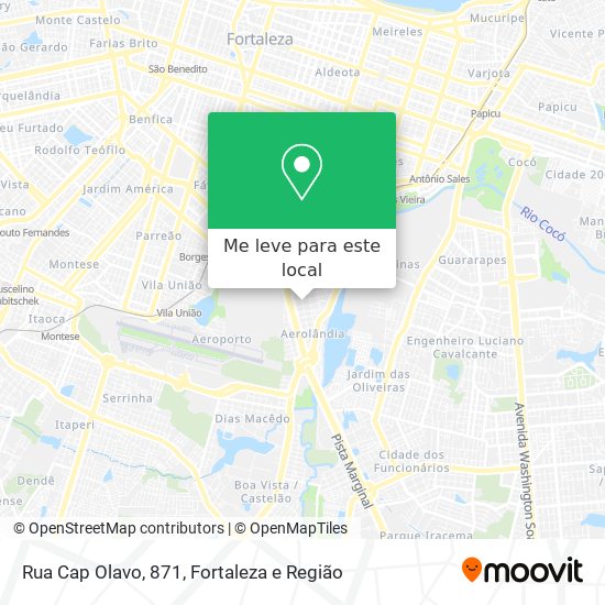 Rua Cap Olavo, 871 mapa