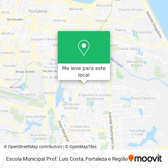 Escola Municipal Prof. Luis Costa mapa