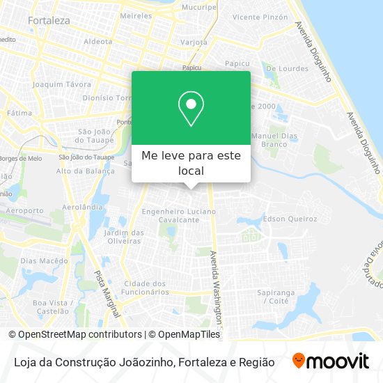 Loja da Construção Joãozinho mapa