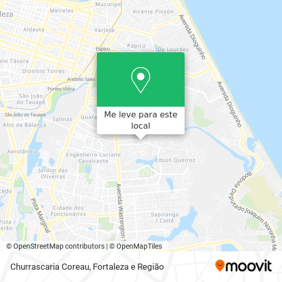 Churrascaria Coreau mapa