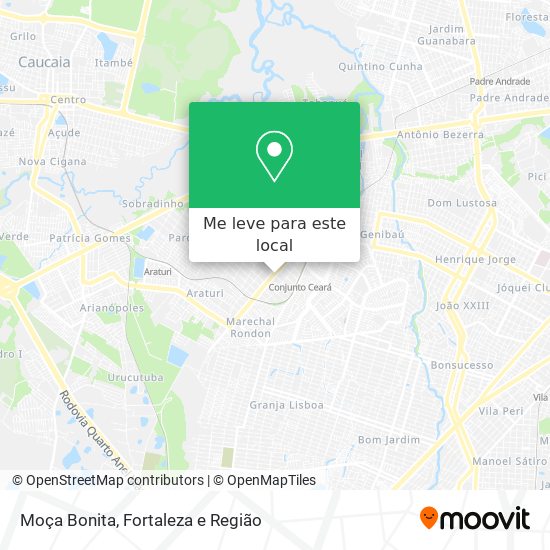 Moça Bonita mapa